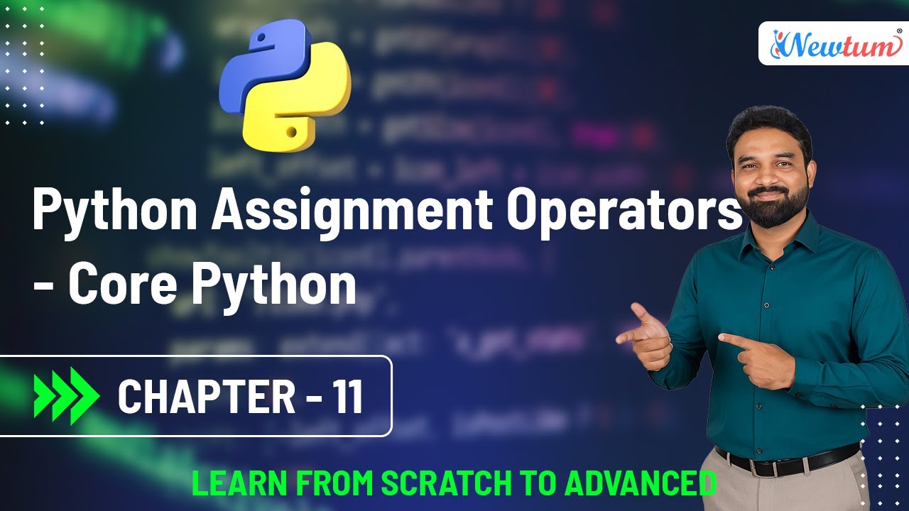 Python Assignment Operators - Core Python | Chapter - 11 - YouTube