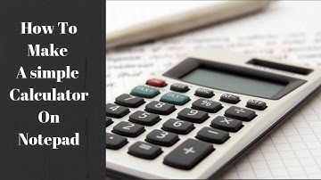 How To make a Simple Calculator in Notepad (HTML &CSS)