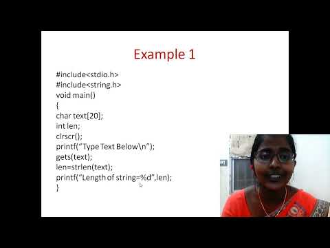String Handling Function || PS&FCP || CSE || KRCT