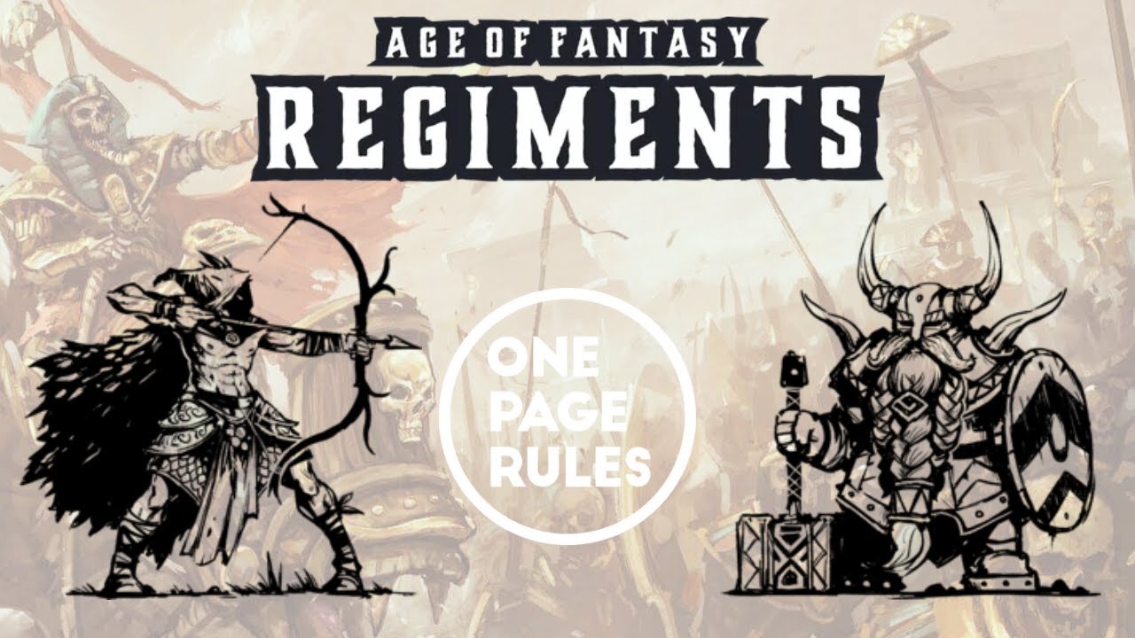 One page rules age of fantasy regiments battle report wood elves v