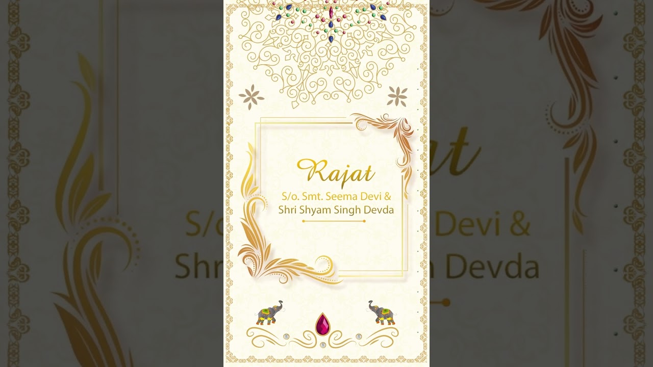 Premium wedding event invitation card - Printovera 