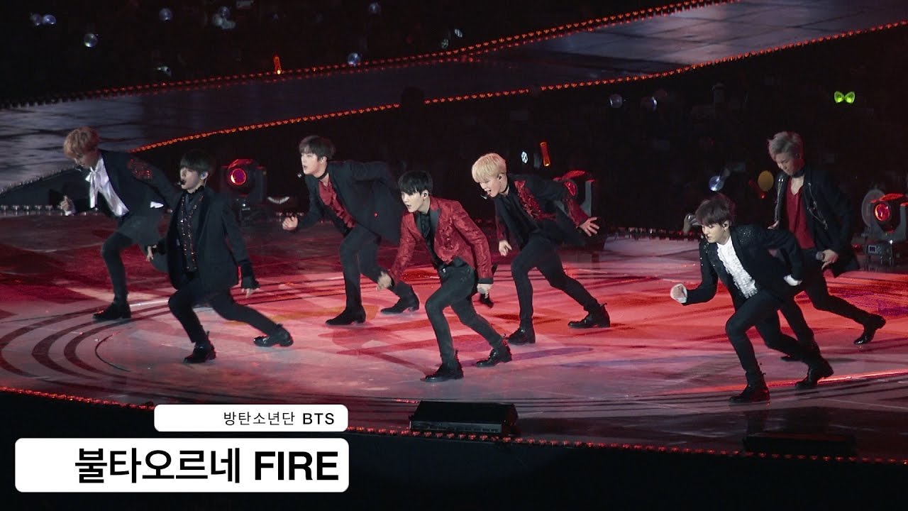방탄소년단 BTS[4K직캠]FIRE 불타오르네@1119 Rock Music