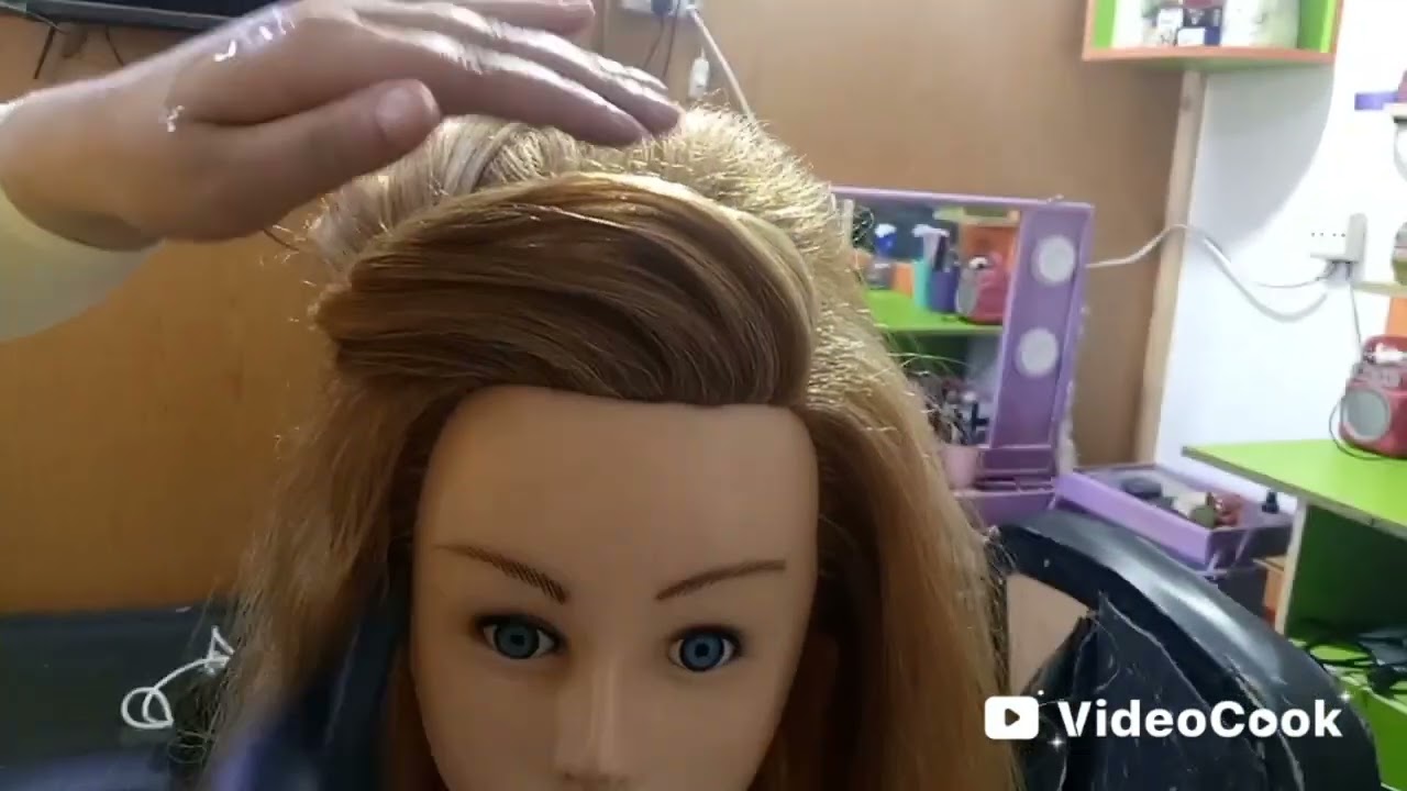 طريقة عمل تسريحة الغرة الجانبية مع الزوالف المخصلة 