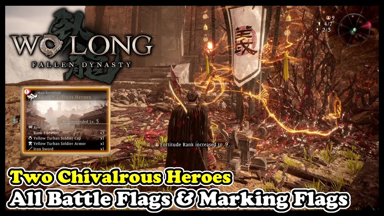 Wo Long TWO CHIVALROUS HEROES All Battle Flags & All Marking Flags
