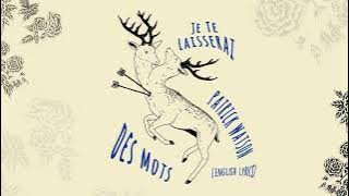 Patrick Watson  - Je te laisserai des mots ( English Lyric Video)