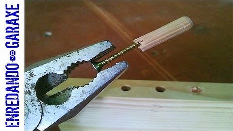 How to remove a broken dowel