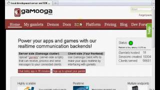 Gamooga Chat Lobby app screencast