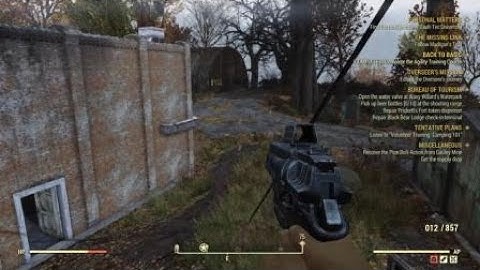 Fallout 76 Back to Basic quest - obstacle course (Encumbered)