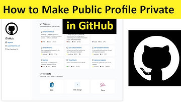 How to Make Public Profile Private in GitHub?