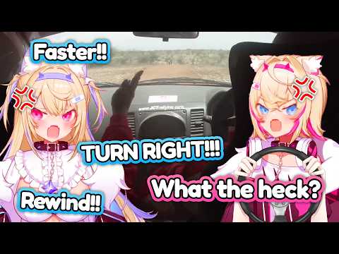 Moco-chan, you're breaking the car!!! CONCENTRATE PLEASE