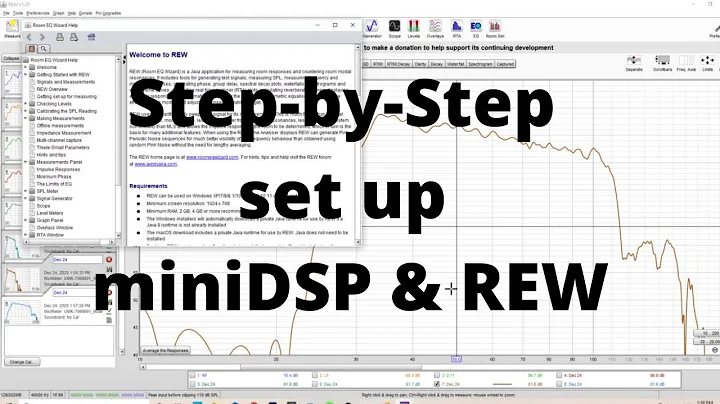 How to set up the miniDSP & REW