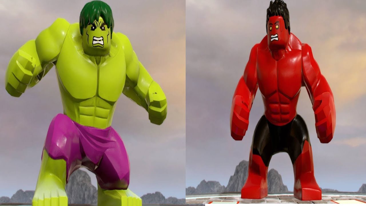 Lego Marvel Superheroes 2 Hulk vs Red Hulk/Red Hulk Boss Fight - YouTube