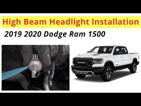 Install 2019 - 2020 Dodge Ram 1500 High Beam Headlights 9005 LED Bulb