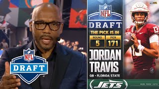 2024 NFL Draft Round 5 | Jets select former FSU star QB Jordan Travis as Aaron Rodgers' successor screenshot 4
