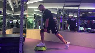 Front Foot Elevated Split Squat (Contralateral Load) - Pro-Form Physiotherapy