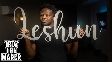 Laser Cut Large Name Cutout | Glowforge