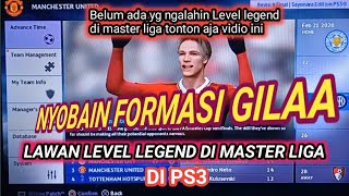 formasi tergila...!! mampu ngalahin Level legend di master Liga ps3