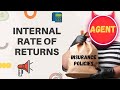 Understanding Internal Rate of Return (IRR) in Insurance|How to Calculate IRR on Excel for insurance