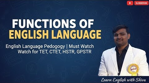 7 essential functions of English language pedagogy explained- MAK Halliday - LearnEnglishwithShiva 