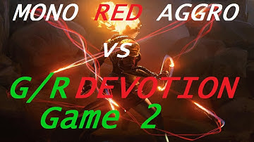 Magic Origins Standard Mono Red Aggro vs G/R Devotion, Game 2