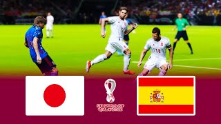 PES 2021 | JAPAN vs SPAIN | FIFA World Cup 2022 Qatar | Full Match All Goals | eFootball Gameplay