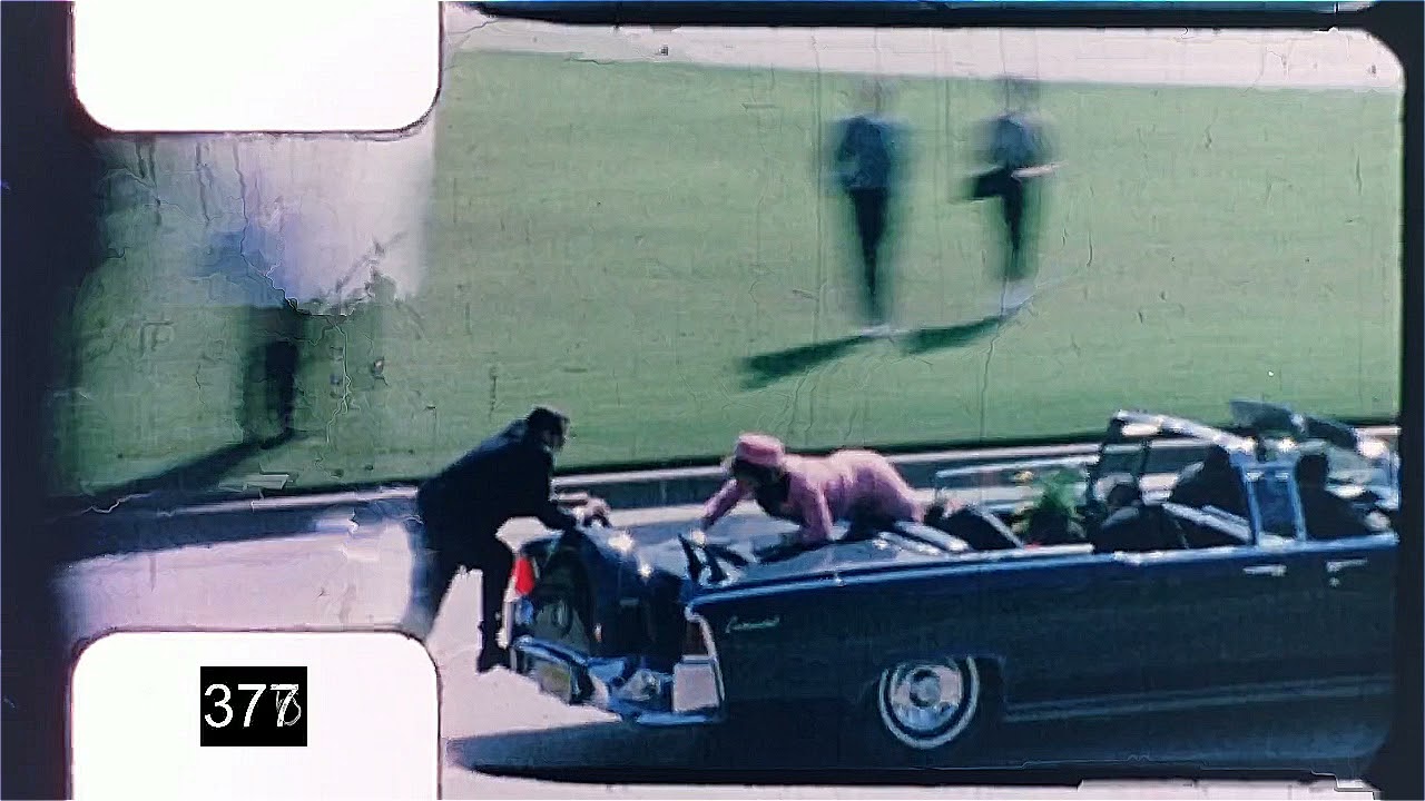 The Zapruder film shows evidence of when the first shot was fired.