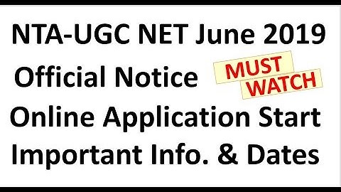 NTA-UGC NET June 2019 | New Notification | Date, Fees, Pattern, Shift