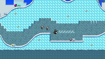 SuperTux 0.4.0 A Hilly Landscape 2 times slow motion