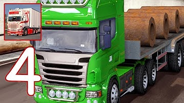 Euro Truck Driving Simulator 3D‏ Gameplay Walkthrough - Part 4 (Android,IOS)