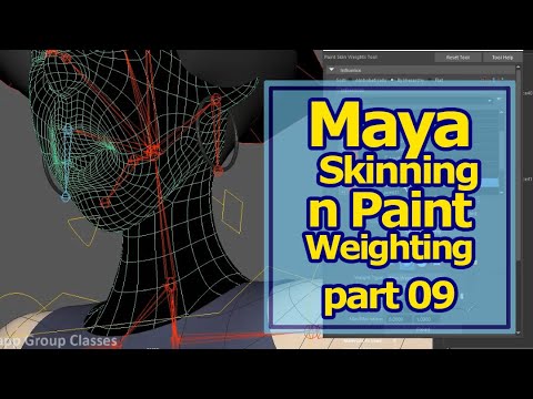 Maya Skinning n Paint Weighting part 09 - YouTube