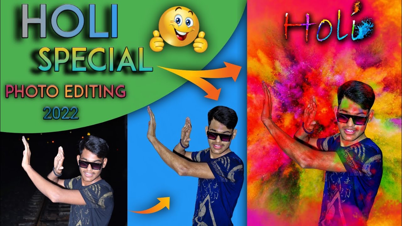 Holi Special Photo Editing| Happy Holi Photo Editing 2022