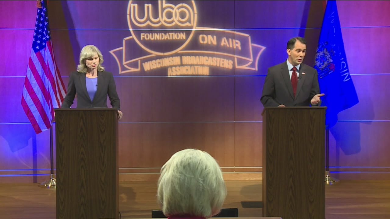 Wisconsin governor candidates spar in first debate - YouTube