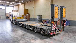 4 Axle Extendable Lowbed Trailer | Wheel Recesses & Foldable Ramps | STU Trailers