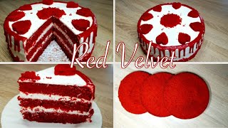 كيكة الريد فيلفت الاصلية بأضبط طريقة مع الذ كريمة لحشو وتغليف كل الكيكات!   Red Velvet cake recipe 