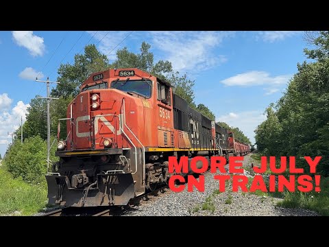 (CN 8305, 2676, And SD75I Duo) Railfanning At Mount Albert, Pine Orchard, Rathburn, And Brechin