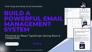 🚀 Create & Send Emails with Drag-and-Drop Templates | React, Spring Boot, PostgreSQL Tutorial 🌟