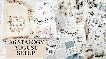 A6 Stalogy || AUGUST 2023 SETUP || 2023 planner setup