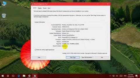 ตรวจสอบ DirectX ของ Windows ว่าเวอร์ชั่นไร