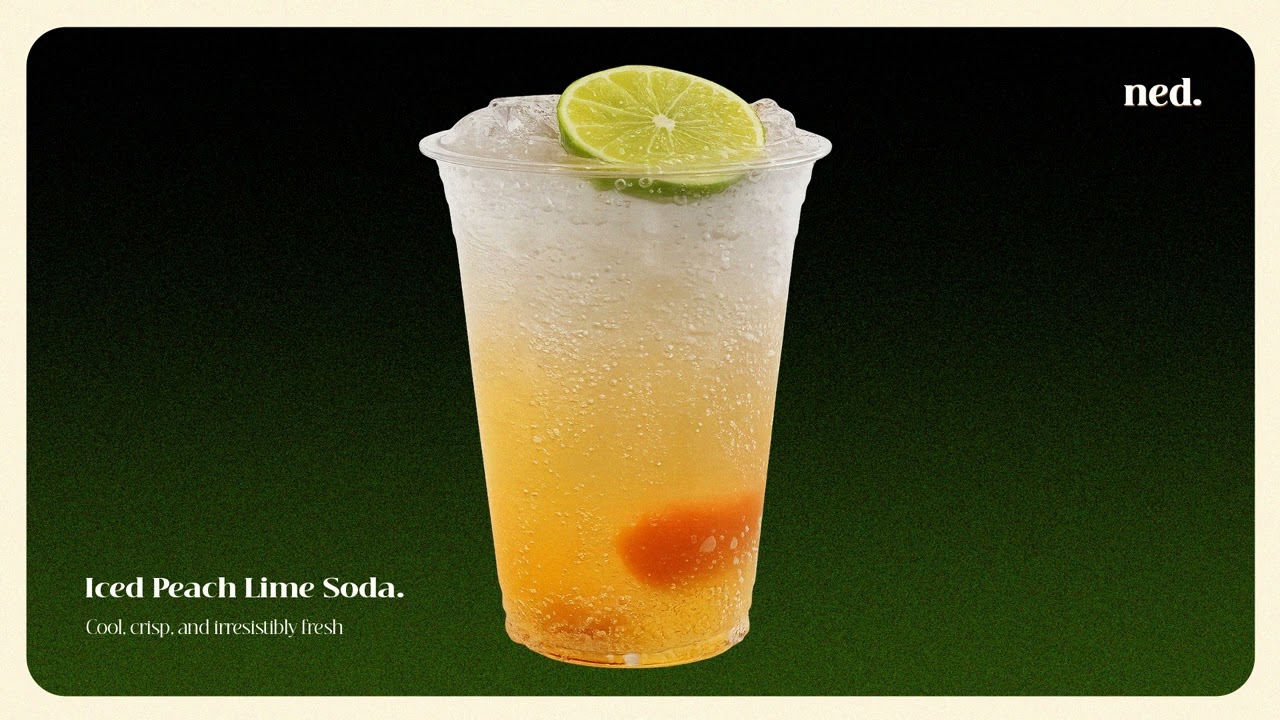 ice peach lime soda.
