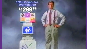 IBM PS1 Computer Montgomery Ward ELECTRIC AVENUE 1992 TV Commercial
