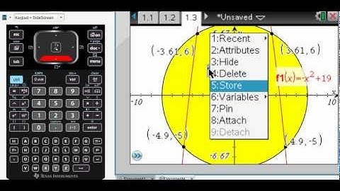 TI-Nspire CX CAS tips - find intersection points