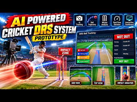 AI-Powered Cricket DRS System Prototype | Real-Time Ball Tracking & Decision Review System