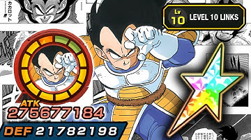 100% NEW MANGA VEGETA 10 LINKS SHOWCASE! Dragon Ball Z Dokkan Battle