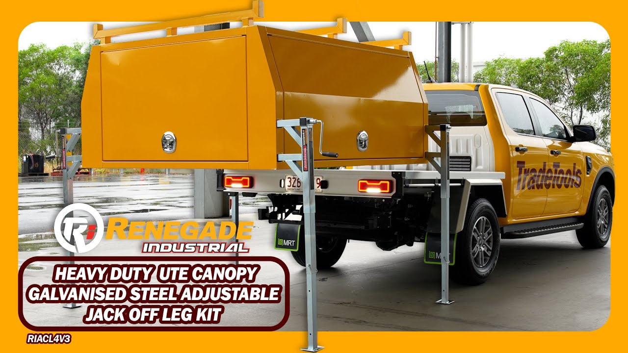 The ULTIMATE Ute Canopy Accessory?? 😱 Renegade Industrial Heavy Duty Adjustable Jack Off Leg Kit