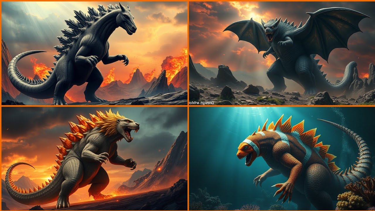 Amazing Animal Fusion Hybrid 🤯: Godzilla Hybrid with Other Animal ...