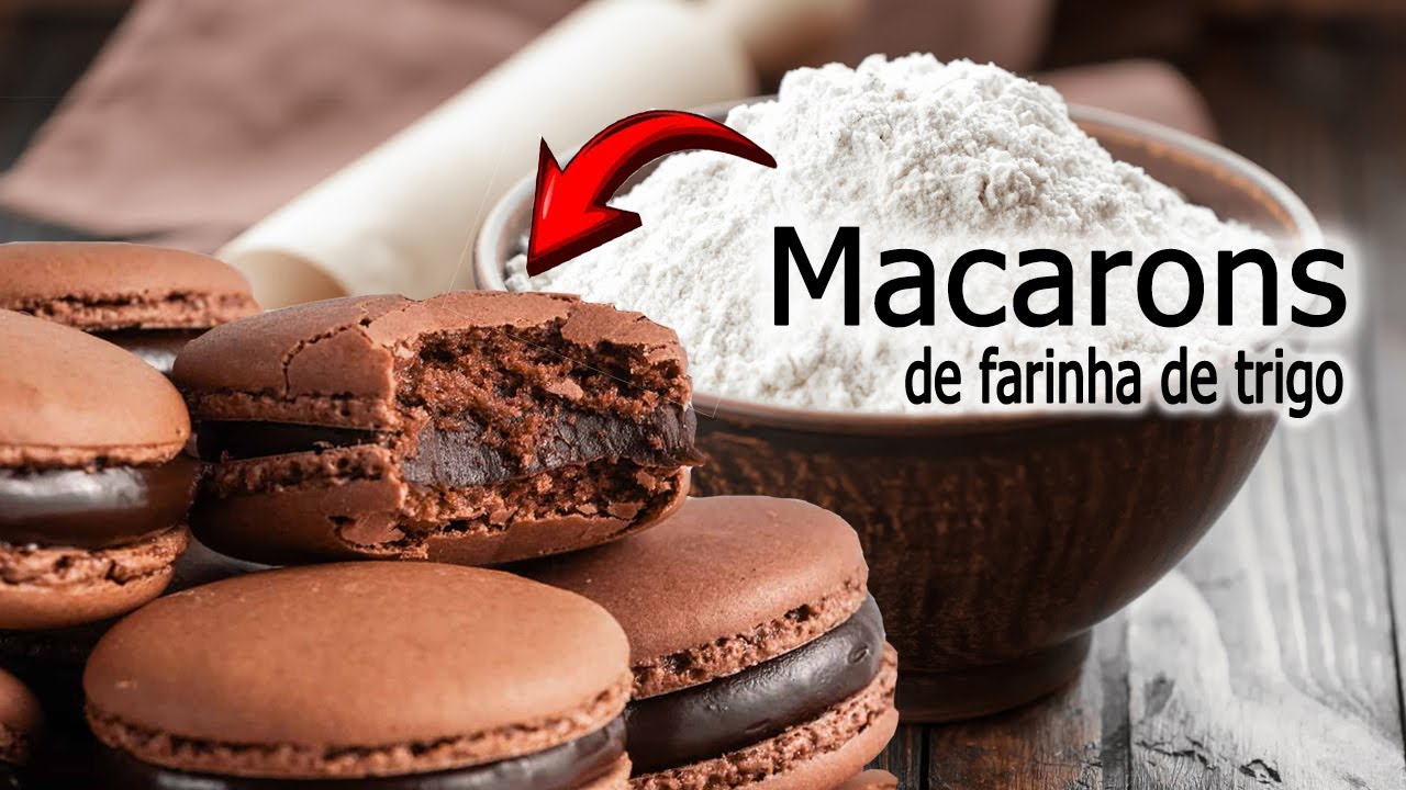  MACARONS COM FARINHA DE AMÊNDOAS NUNCA MAIS,EU SÓ FAÇO COM FARINHA DE TRIGO AGORA 