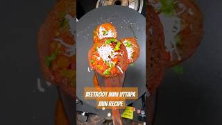 Jain Beetroot Mini Uttapa |Jain Recipe #short #shorts #Beetrootrecipe #jainrecipe