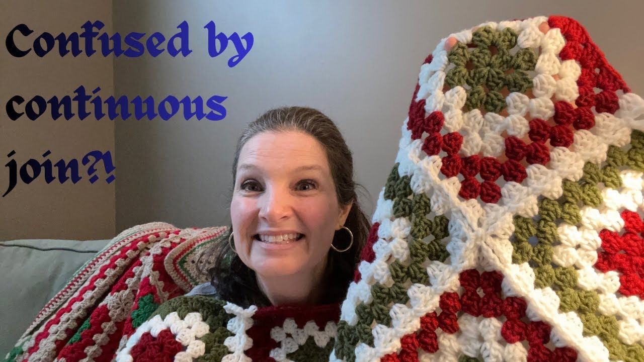 How to continuous join with the granny stitch - step by step
