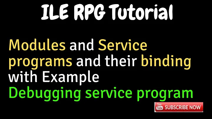 IBM i,AS400 Tutorial-ILE Concepts in RPG-Modules and Service programs and their binding with Example