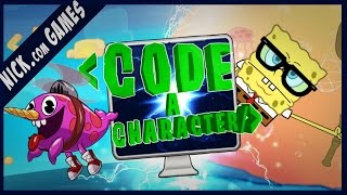 Nickelodeon Code a Characther (NEW GAME) SpongeBob Squarepants Games
